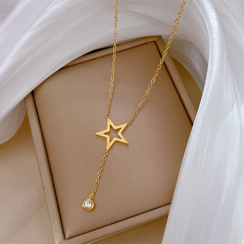 Star Rhinestone Necklace