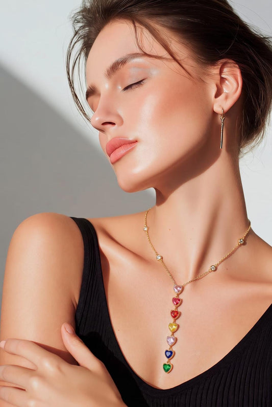 Multi Hearts Necklace