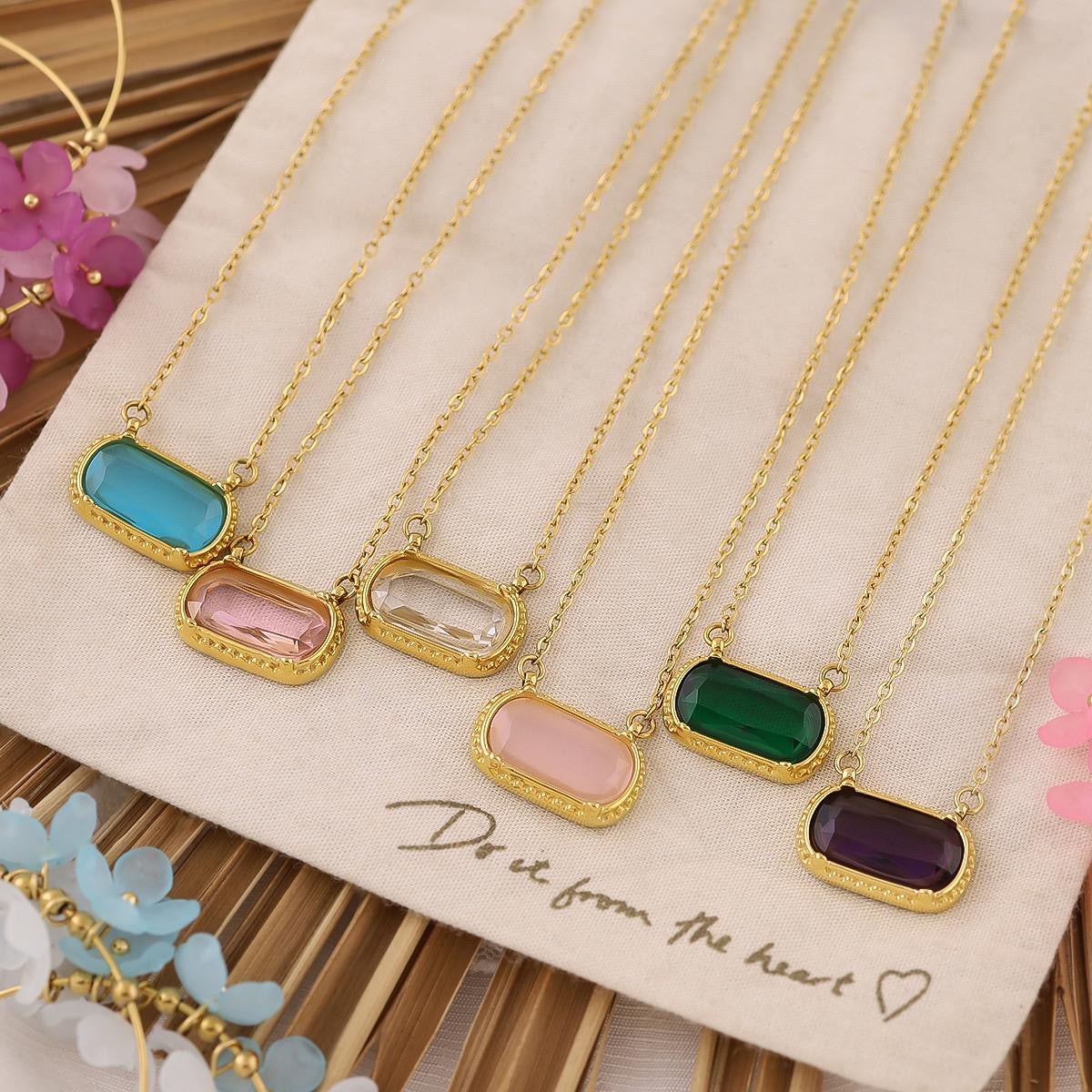 Cristal Necklace (Pick Color)