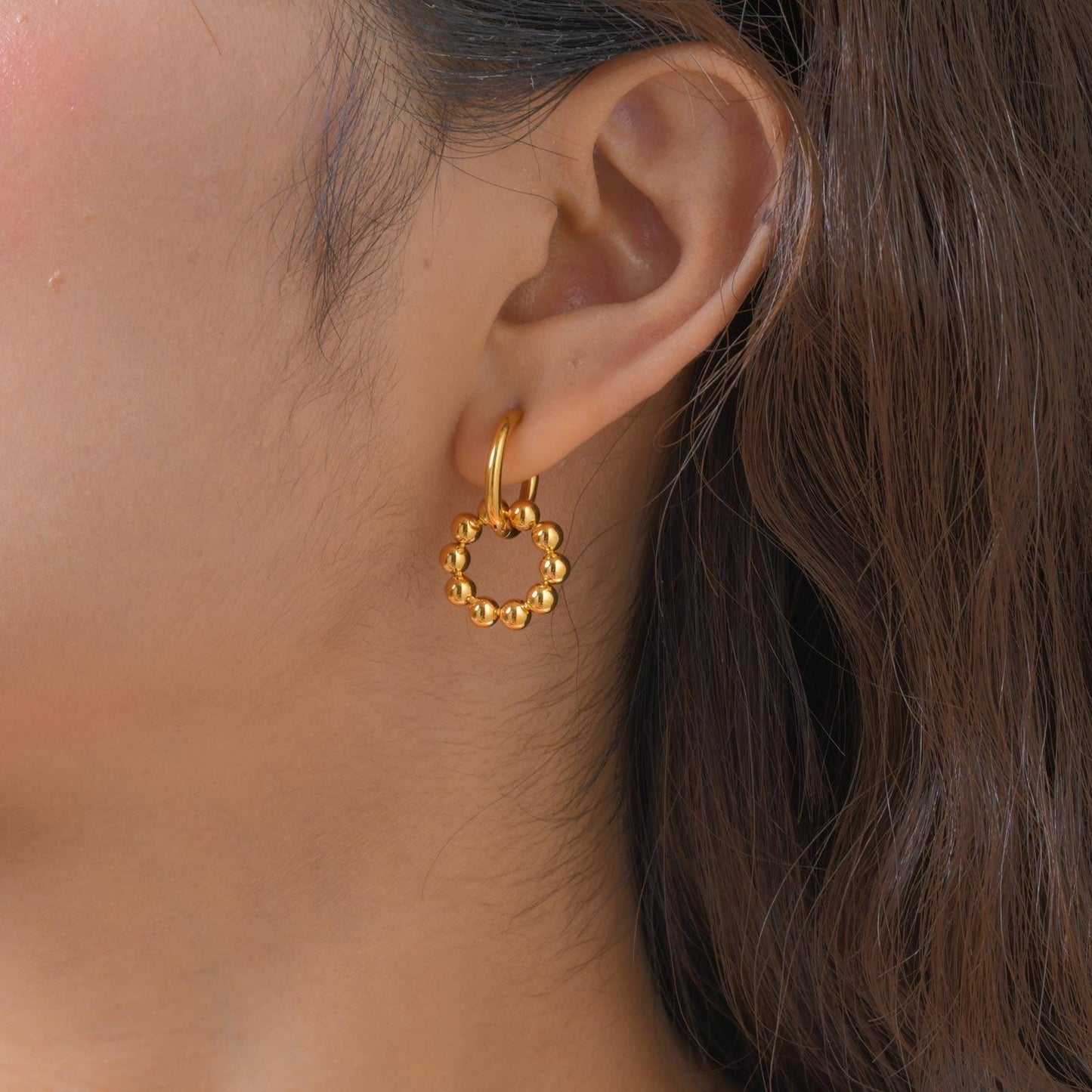 Ring Steel Earrings