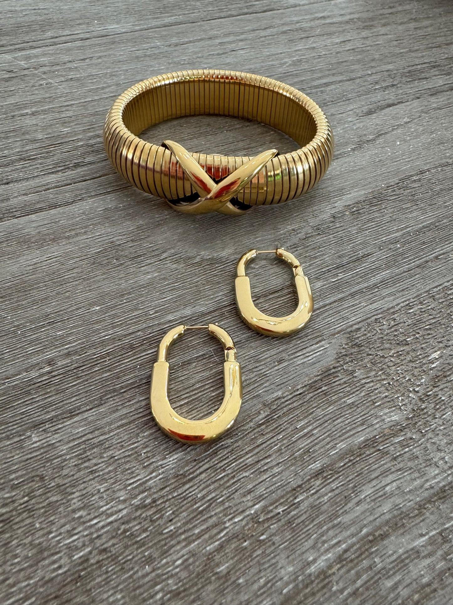 Elastic x Gold Bracelet