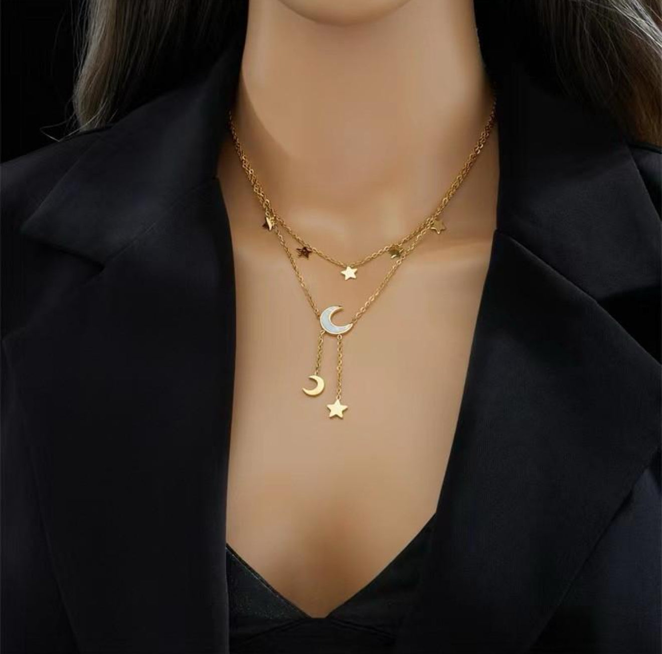 Moon & Stars Necklace