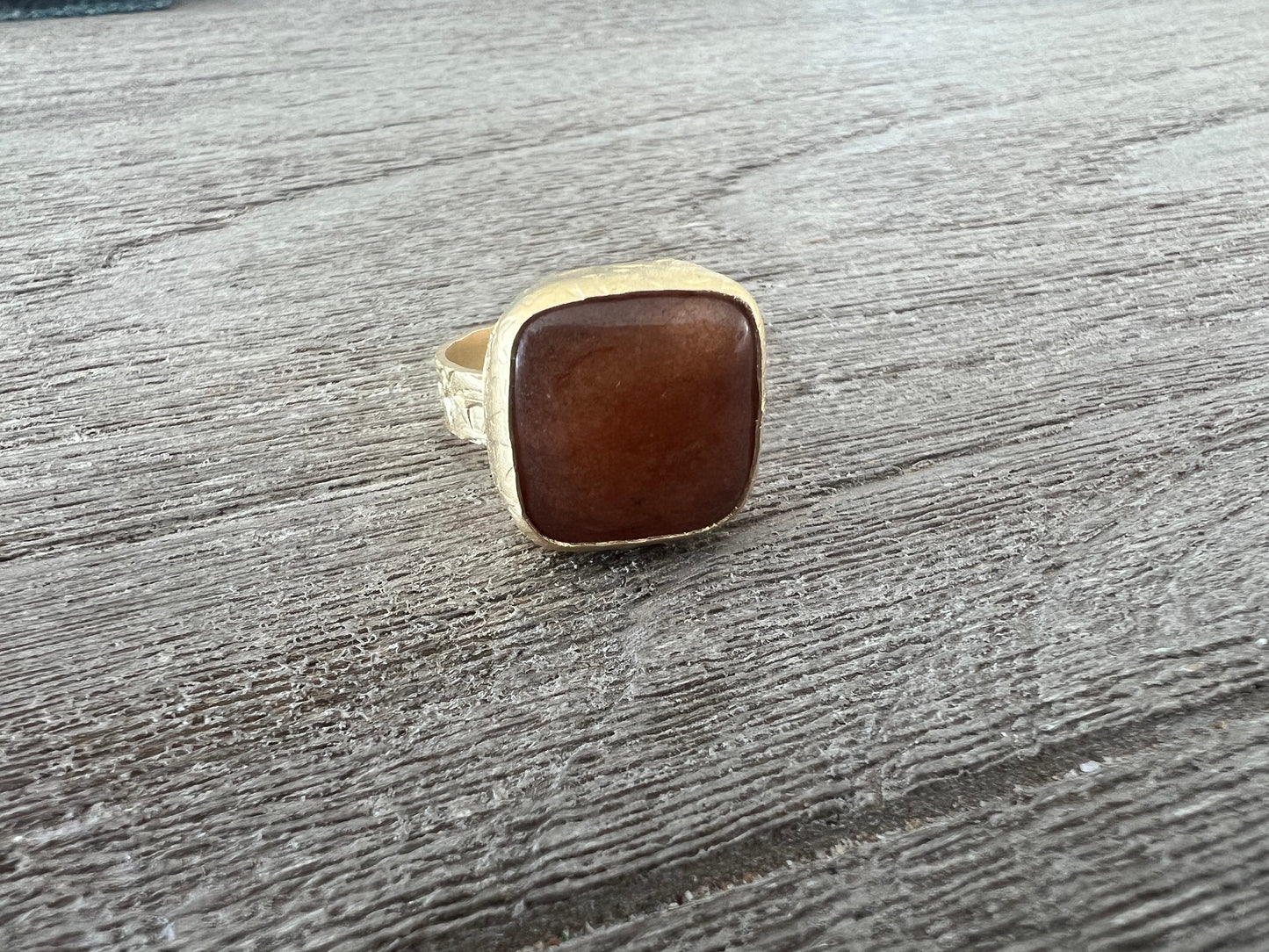 Square Stone Turkish Ring (Pick Color)