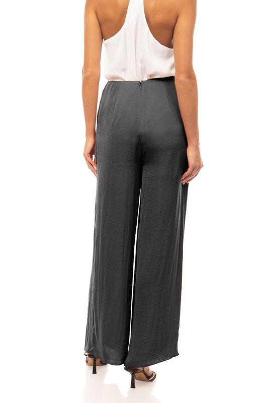 High Waisted Pleated Front Pants