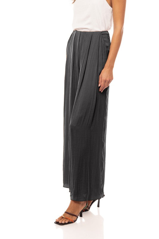 High Waisted Pleated Front Pants