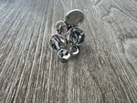 Pasted Circles Silver Turkish Ring