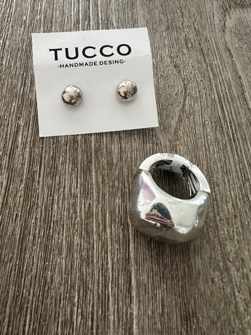 Tucco Ball Silver Earrings