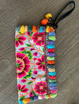 Floral Multi Color Detail Clutch