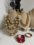 Double Hoop Chain Turkish Necklace