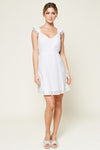 Ruffle Eyelet Short Dress