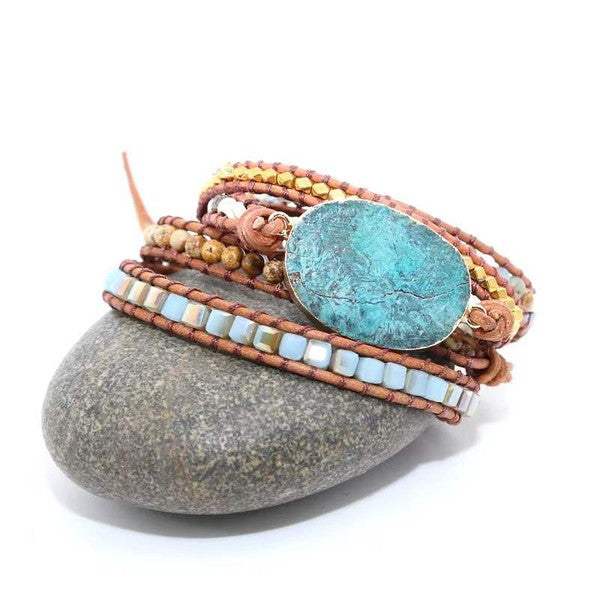 Natural Stone Boho Bracelet