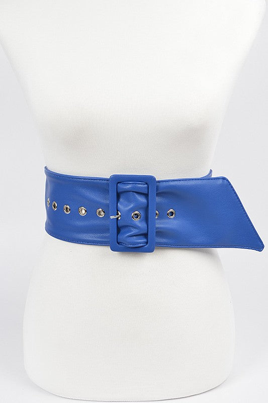 Monotone Leather Buckle Belt (Pick Color)