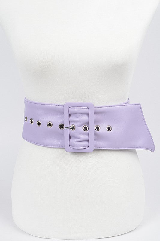 Monotone Leather Buckle Belt (Pick Color)