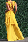 Cut Out Back Detail Maxi Dress