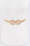 Double Metal Stretch Belt