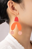 Multi Color Arch Drop Earrings