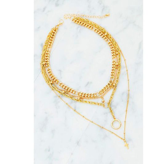 4 Layer Gold Necklace