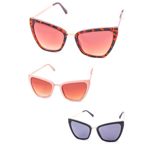 Acetate Cat Eye Set Sunglasses
