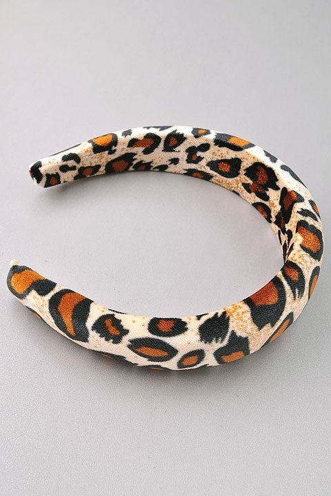Leopard Padded Head Band