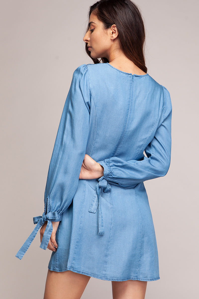 Tie Sleeve Dress