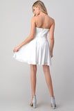 Strapless Flare Cocktail Dress