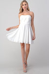 Strapless Flare Cocktail Dress