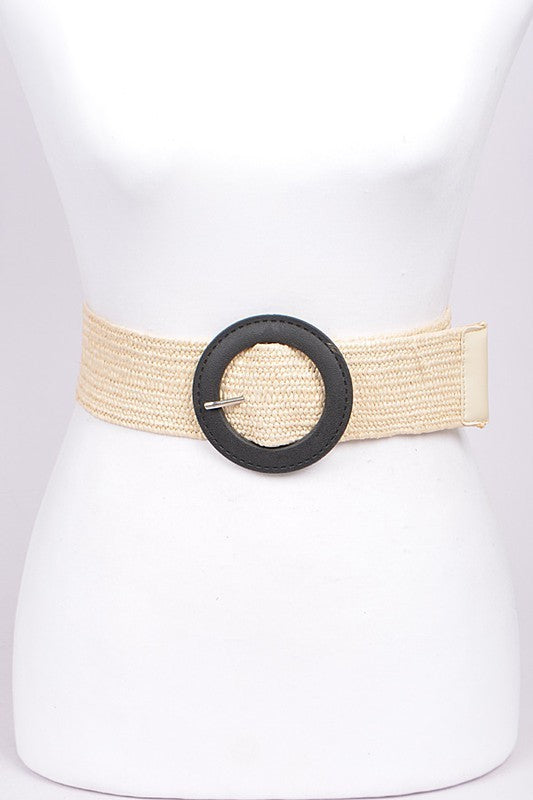 Stripe Set Buckle Belt