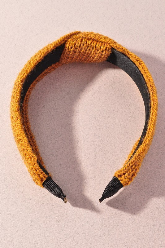 Knitted twist headband