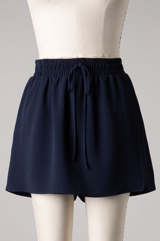 Navy Skort