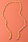 Multicolor Star Mask and Yellow Beads Pearls Mask chain holder