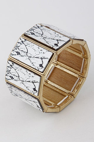 Marble Cutout Bangle