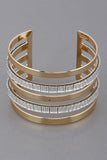 Rhinestone Lined Bracelet (Pick Color)