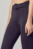 Ankle Slit Skinny Pants