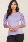 Puffy Sleeve Casual Top