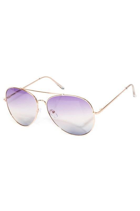 Metal Frame Aviator Fashion Sunglasses