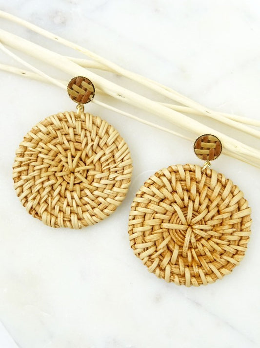 Straw Earrings