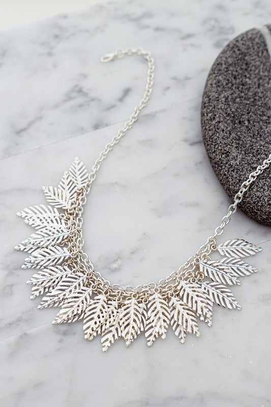 Leaf Necklace (Pick Color)