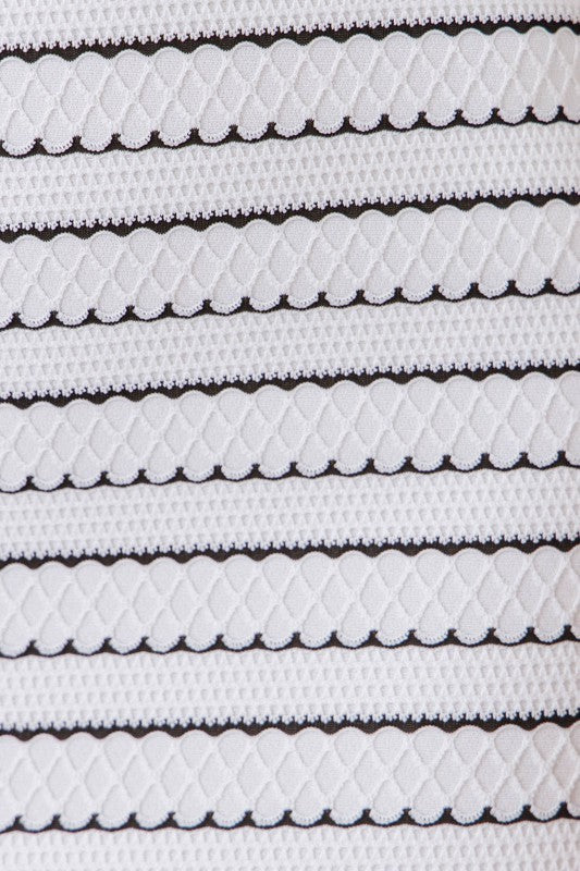 Trim Detail Pencil Skirt