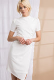 Mock Neck Midi Dress