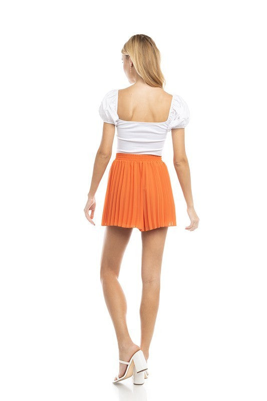 Pleated Shorts (Pick Color)