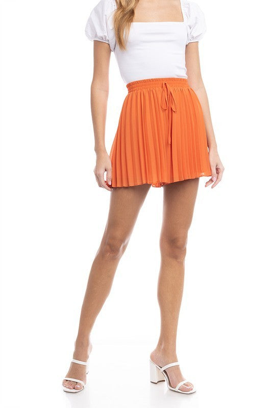 Pleated Shorts (Pick Color)