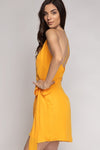 Wrapped Layered Short Dress