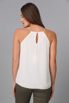 Key Hole Tank with Pleat Detail