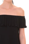 Off Shoulder Pleated Blouse