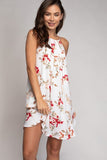 Halter Mini Flare Short Dress