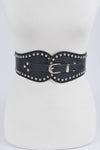 Studded Wide Stretch Belt (Pick Color)