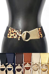 Circle Gold Metal Hook Elastic Belt (Pick Color)