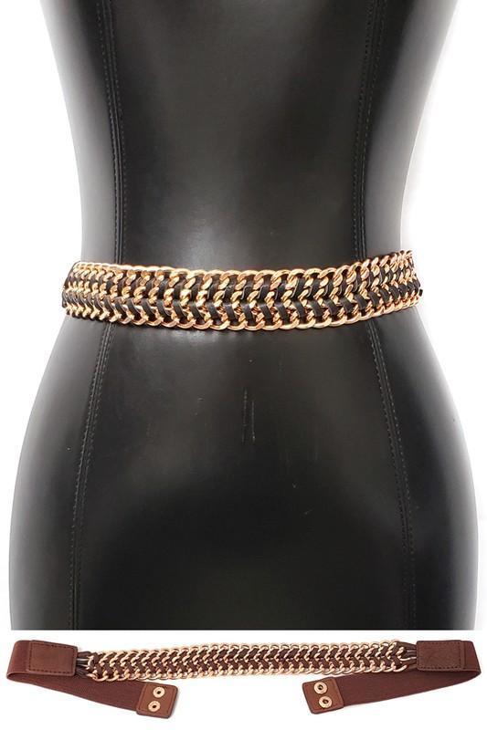 Gold Metal Elastic Belt (Pick Color)