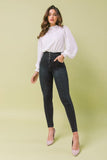 Long Sleeve Lace Mock Top