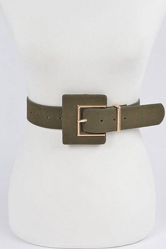 Faux Suede Belt (Pick Color)